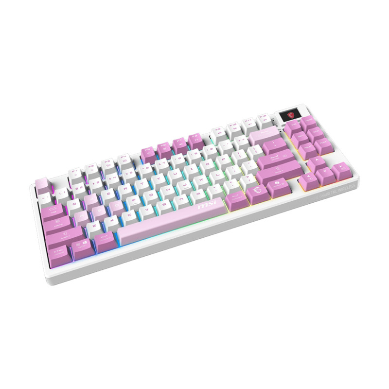 Teclado MSI FORGE GK600 TKL WIRELESS VIOLET RGB 2.4G inalambrico Bluetooth y USB 2.0  Switches Mecanicos Lineales image 2